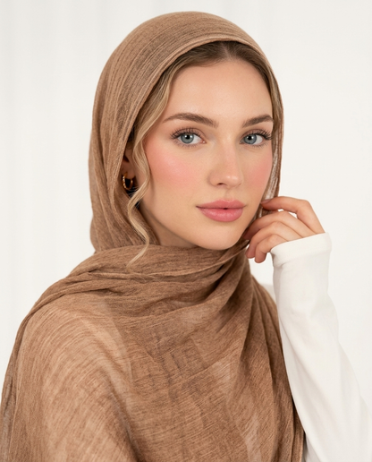 Ruffled Thai Hijab - Carmel