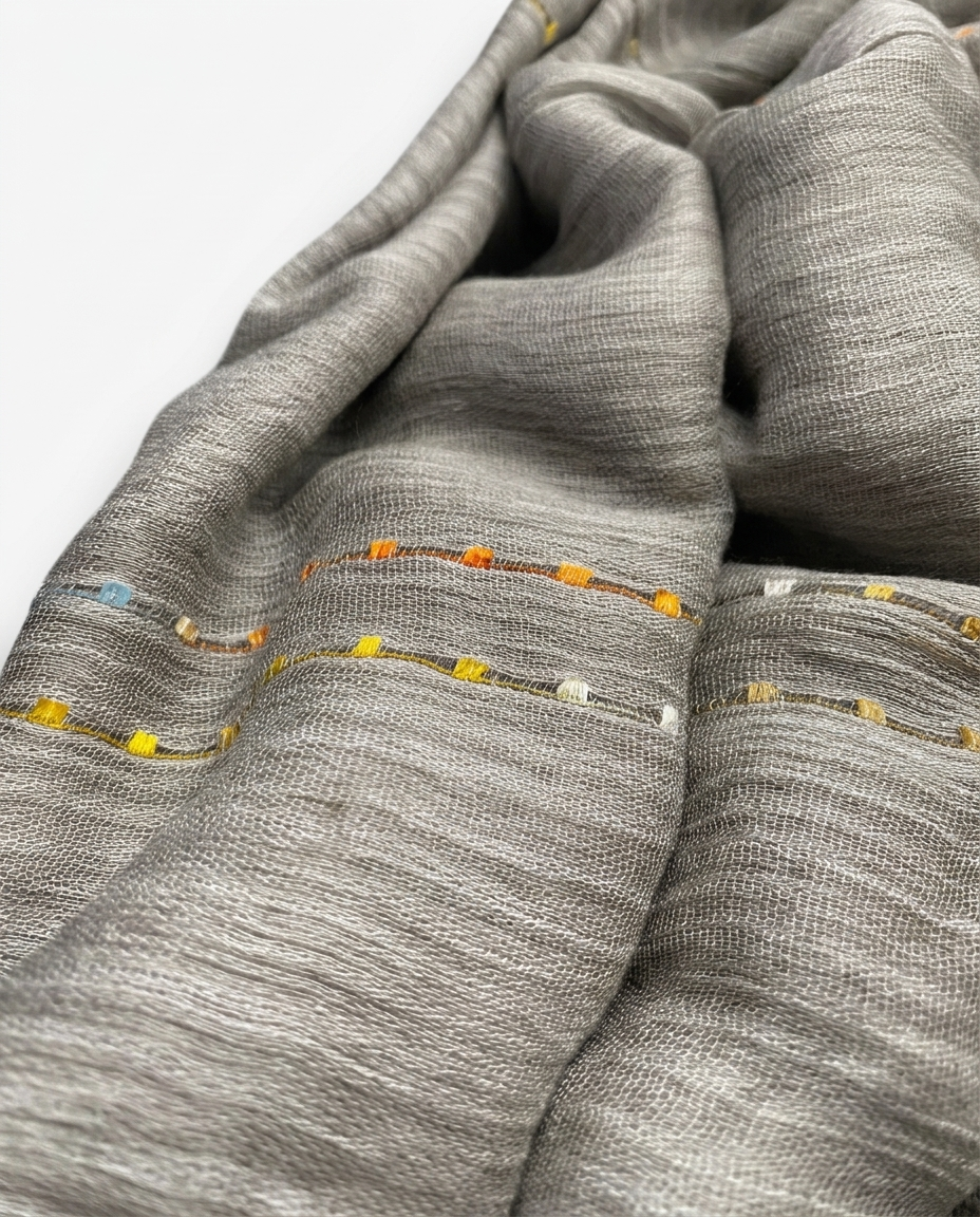 Dotted Thai Hijab - Grey